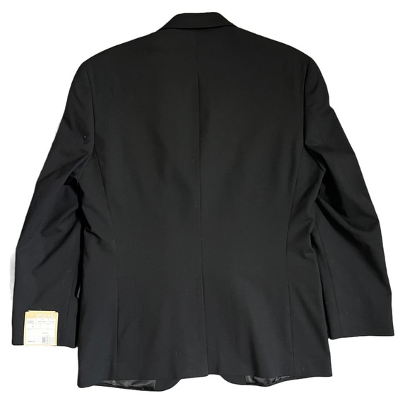 NWT MICHAEL KORS DARK NAVY TWO BUTTON WOOL BLEND SUIT JACKET SIZE 40 - Picture 4 of 10